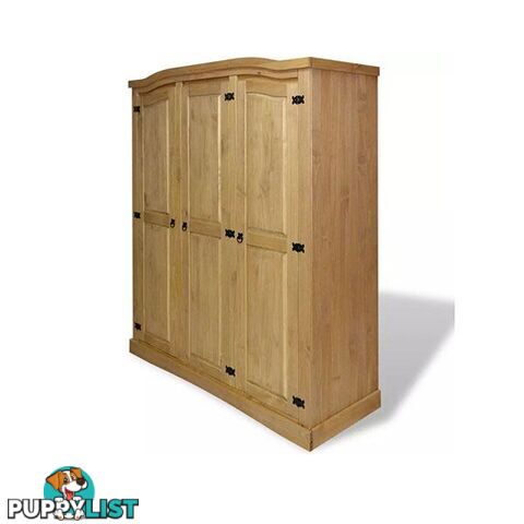 Wardrobe Mexican Pine Corona Range 3 Doors - Wardrobe - 8718475526148