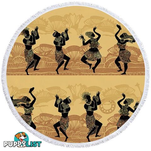 African Dance Beach Towel - Towel - 7427046323208