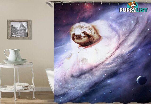 Sloth In The Milky Way Shower Curtain - Curtain - 7427045928558