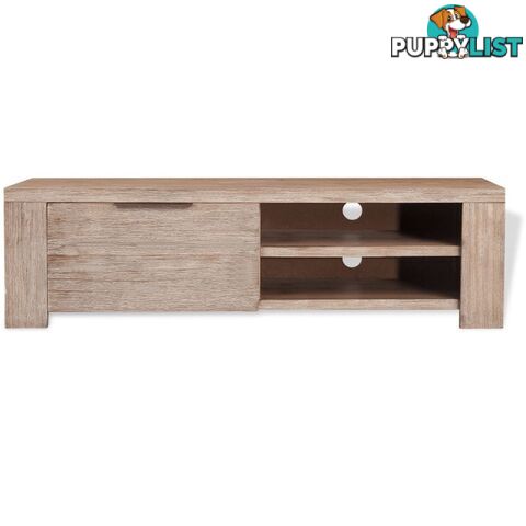 TV Cabinet Solid Brushed Acacia Wood 140 x 38 x 40 Cm - Unbranded - 4326500437730