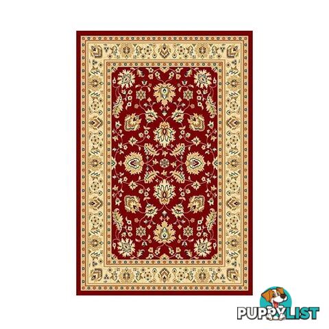 Marakesh Red Ivory Frieze Traditional Rug - Unbranded - 7427046168274