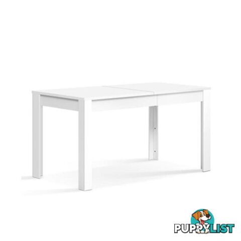 Dining Table 4 Seater Wooden Kitchen White 120 Cm Cafe Restaurant - Artiss - 9355720001815