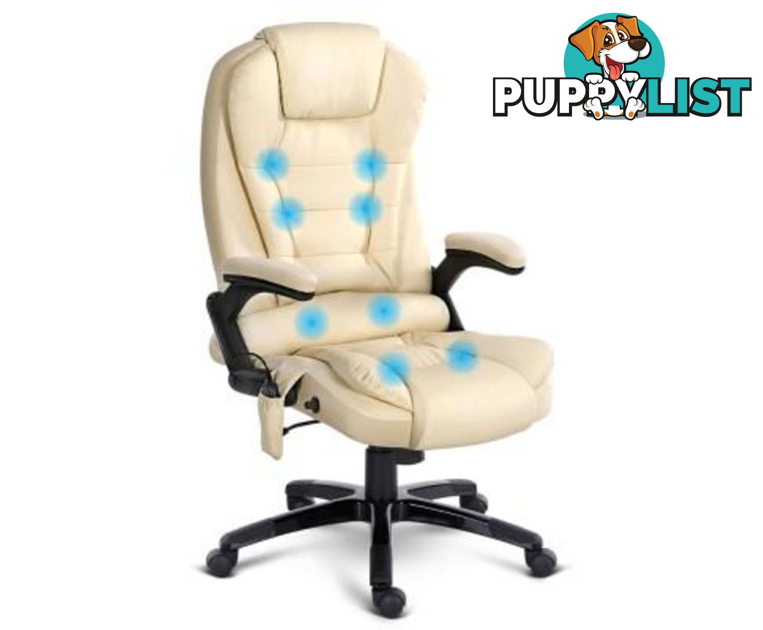 8 Point Massage Executive PU Leather Office Chair - Unbranded - 9350062110744