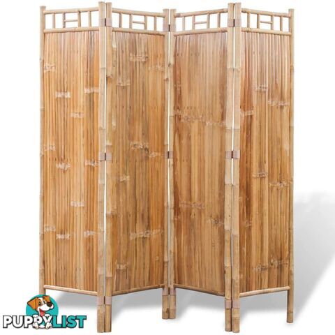 4-Panel Bamboo Room Divider - Unbranded - 9476062041540