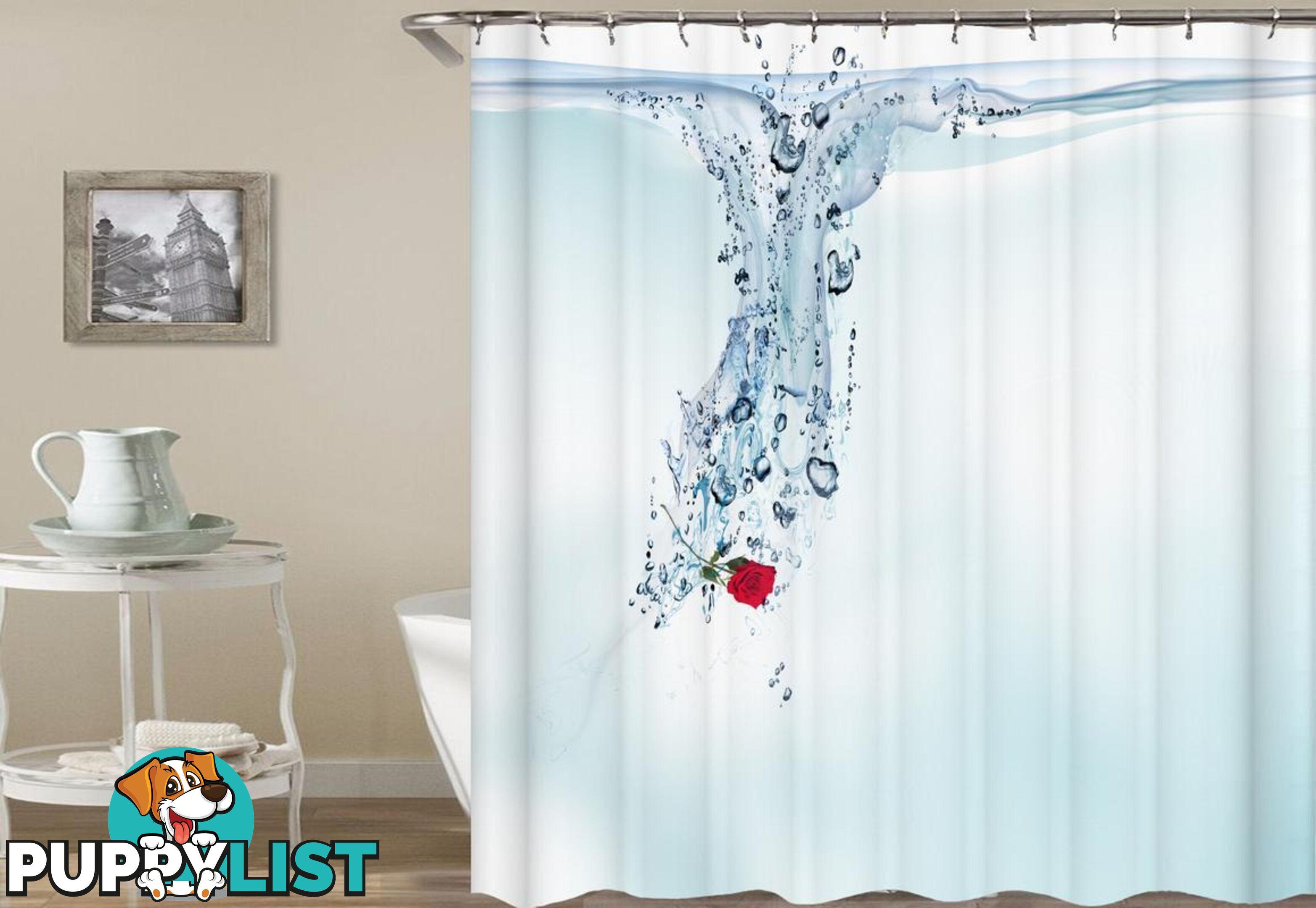 Sinking Rose Shower Curtain - Curtain - 7427005907593