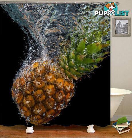 Sinking Pineapple Shower Curtain - Curtain - 7427046009812