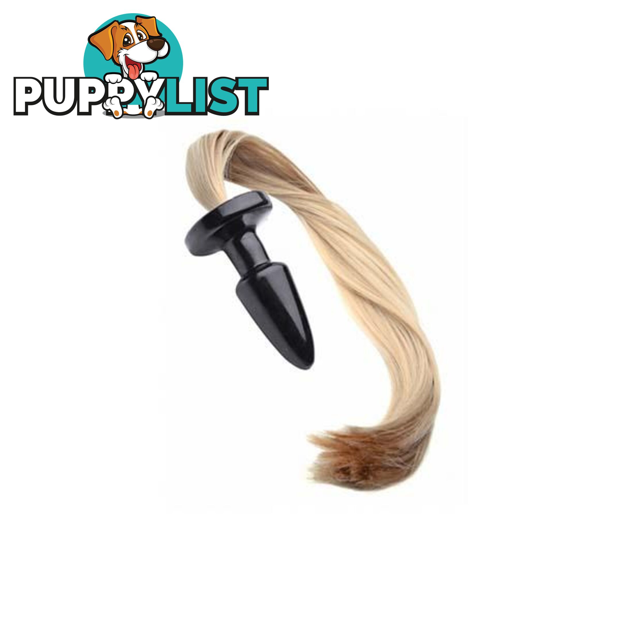 Blondie Pony Tail Butt Plug Yellow - Adult Toys - 848518021441