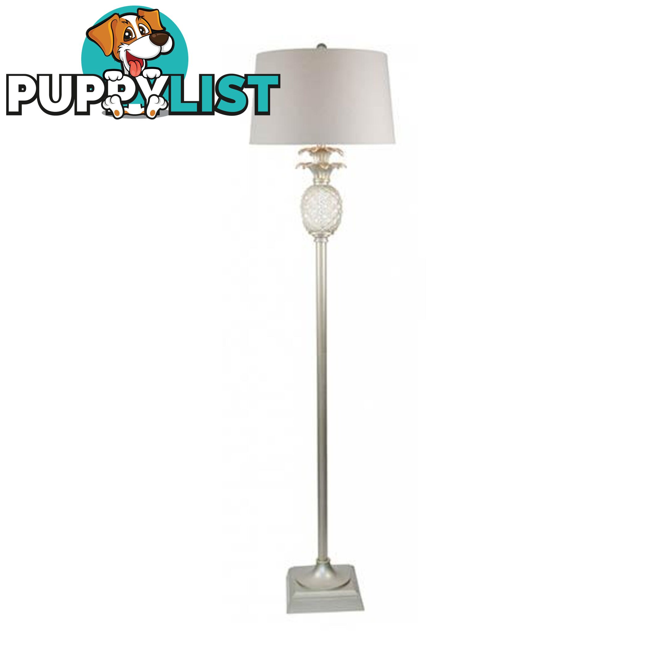 Langley Floor Lamp Antique Silver - Lamp - 9320294110478