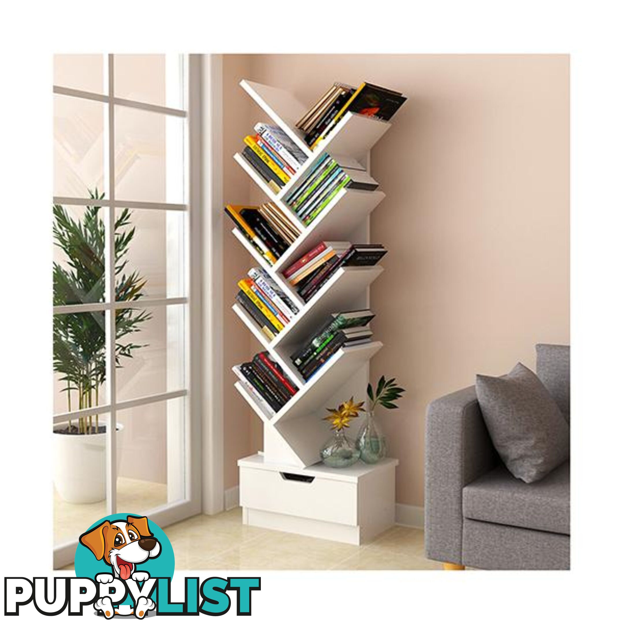 Tree Bookshelf Book Organizer 9 tier Multipurpose Shelf Display Racks - Bookshelf - 787976577780