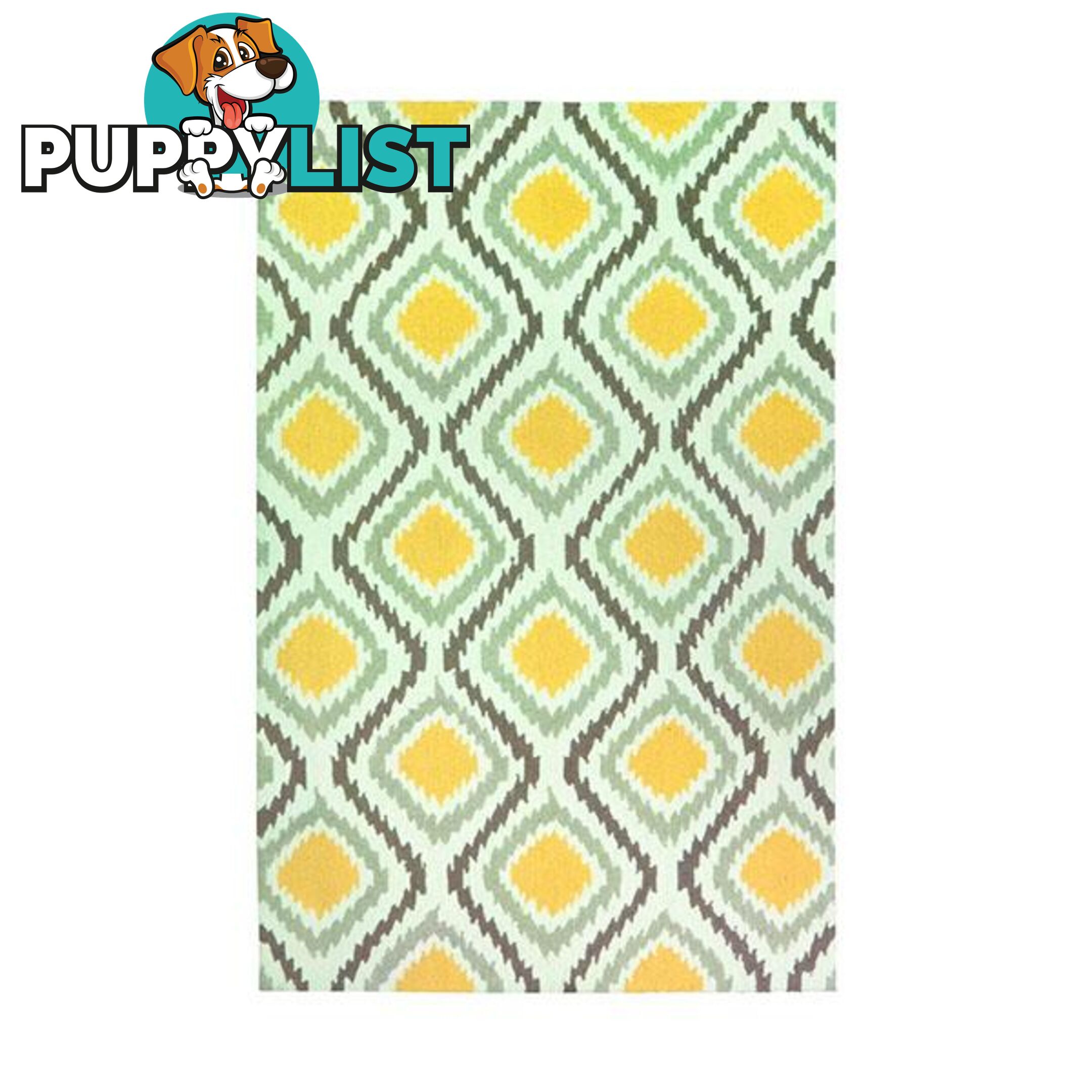 Botanical Sunflower Yellow Polyester Rug - Unbranded - 787976629540