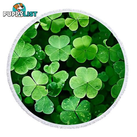 Fresh Clovers Beach Towel - Towel - 7427046341974