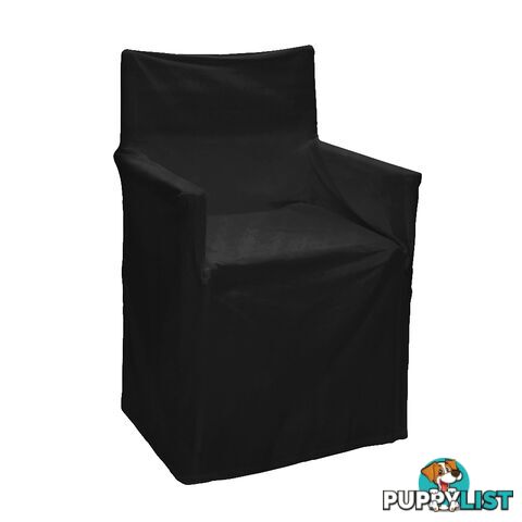 Outdoor Solid Director Chair Cover Std Black - Unbranded - 7427046103671