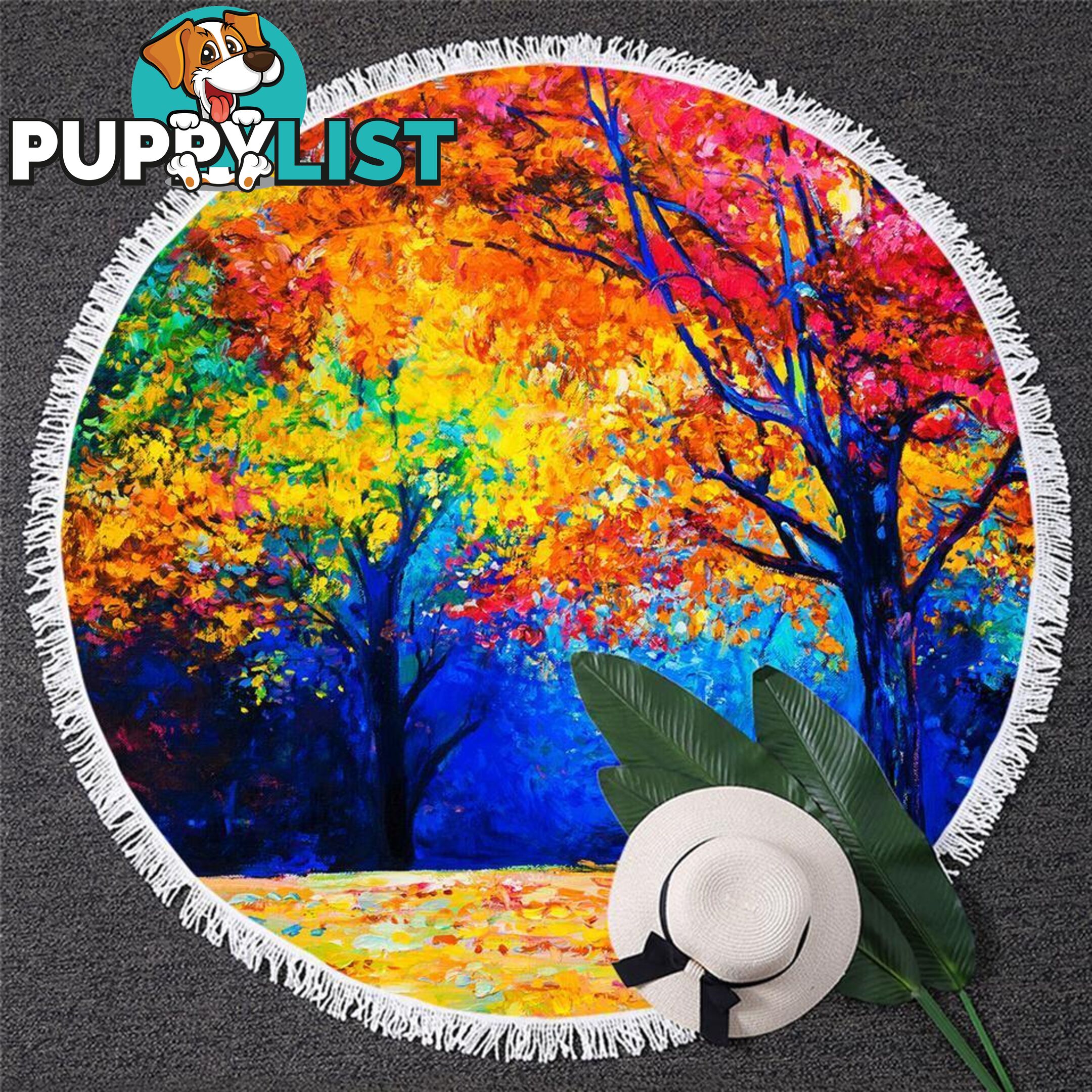 Autumn Art Beach Towel - Towel - 7427046334075