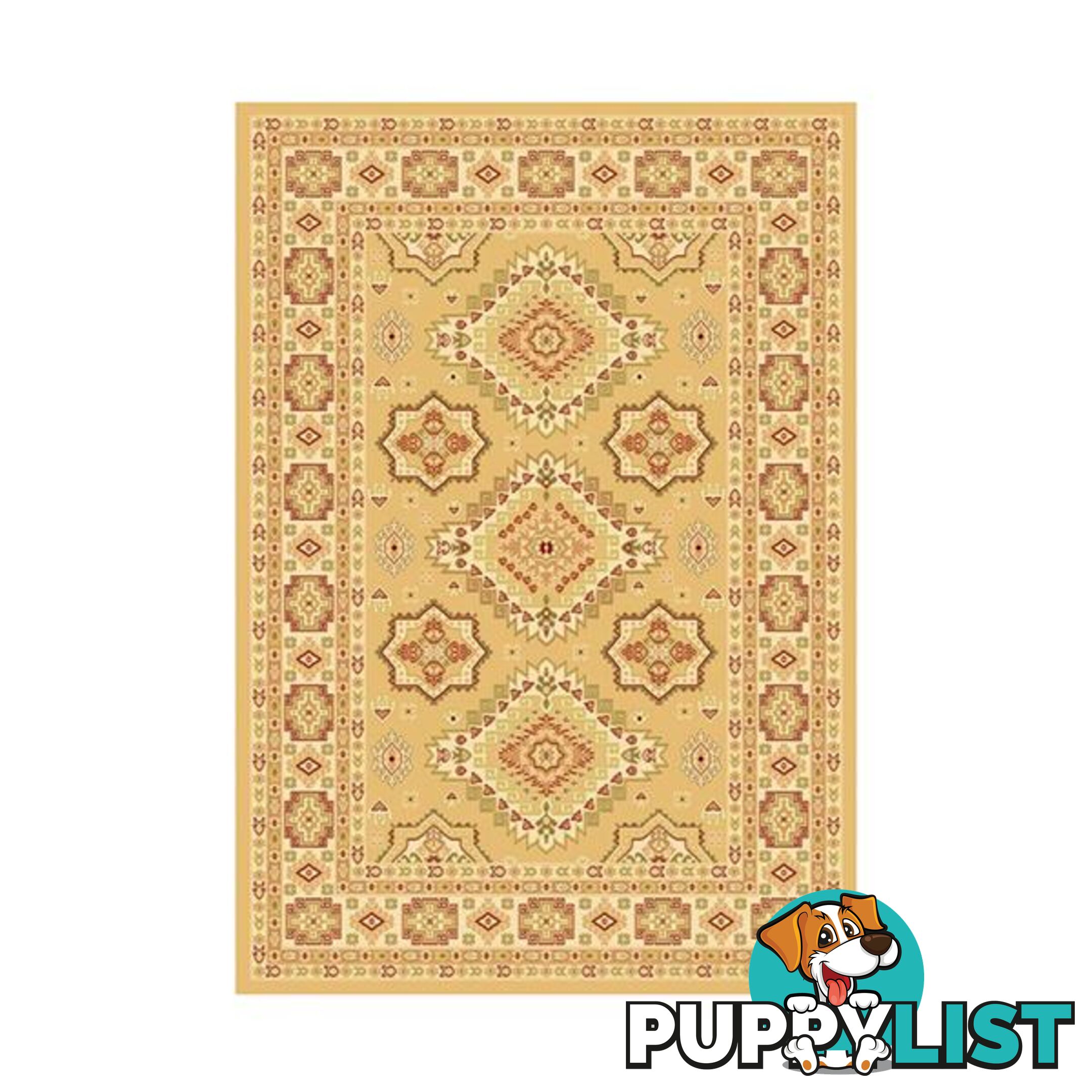 Traditional Marakesh Gold Ivory Rug - Unbranded - 7427046167864