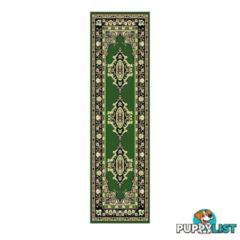 Allure Dark Green Polypropylene Rug - Unbranded - 9476062077716