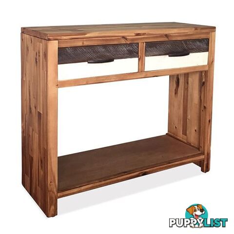 Console Table Solid Acacia Wood 86X30X75 Cm - Unbranded - 787976575489