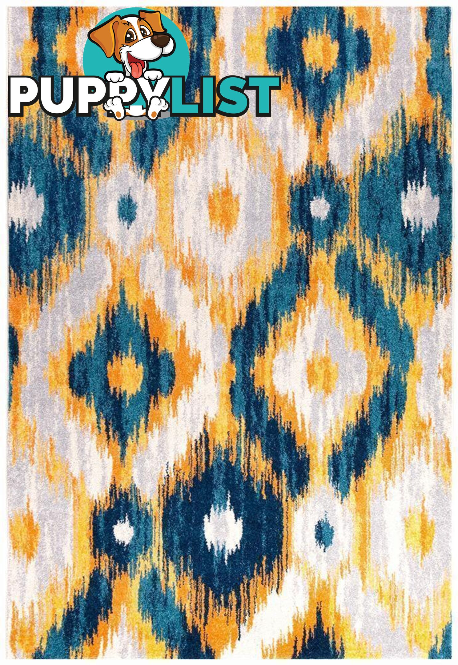 Dimensions Divinity Burst Blue Modern Rug - Unbranded - 9375321826112