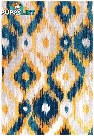 Dimensions Divinity Burst Blue Modern Rug - Unbranded - 9375321826112