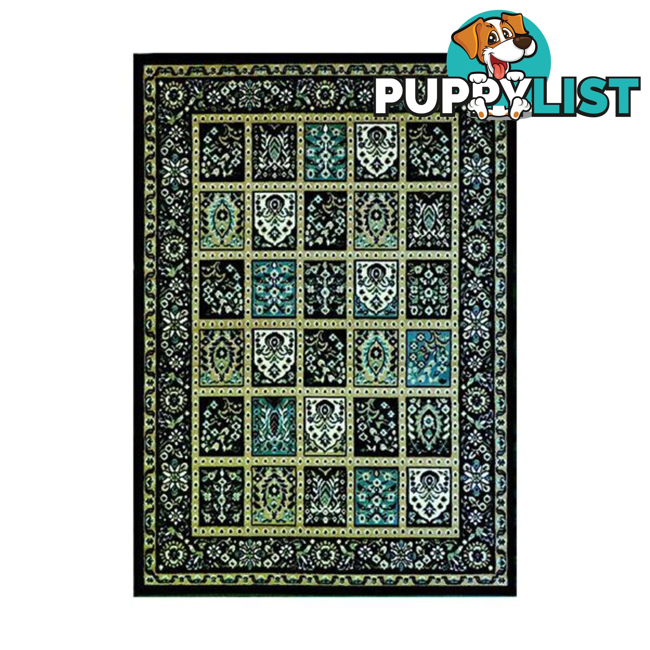 Traditional Allure Dark Green Rug - Unbranded - 9476062077013