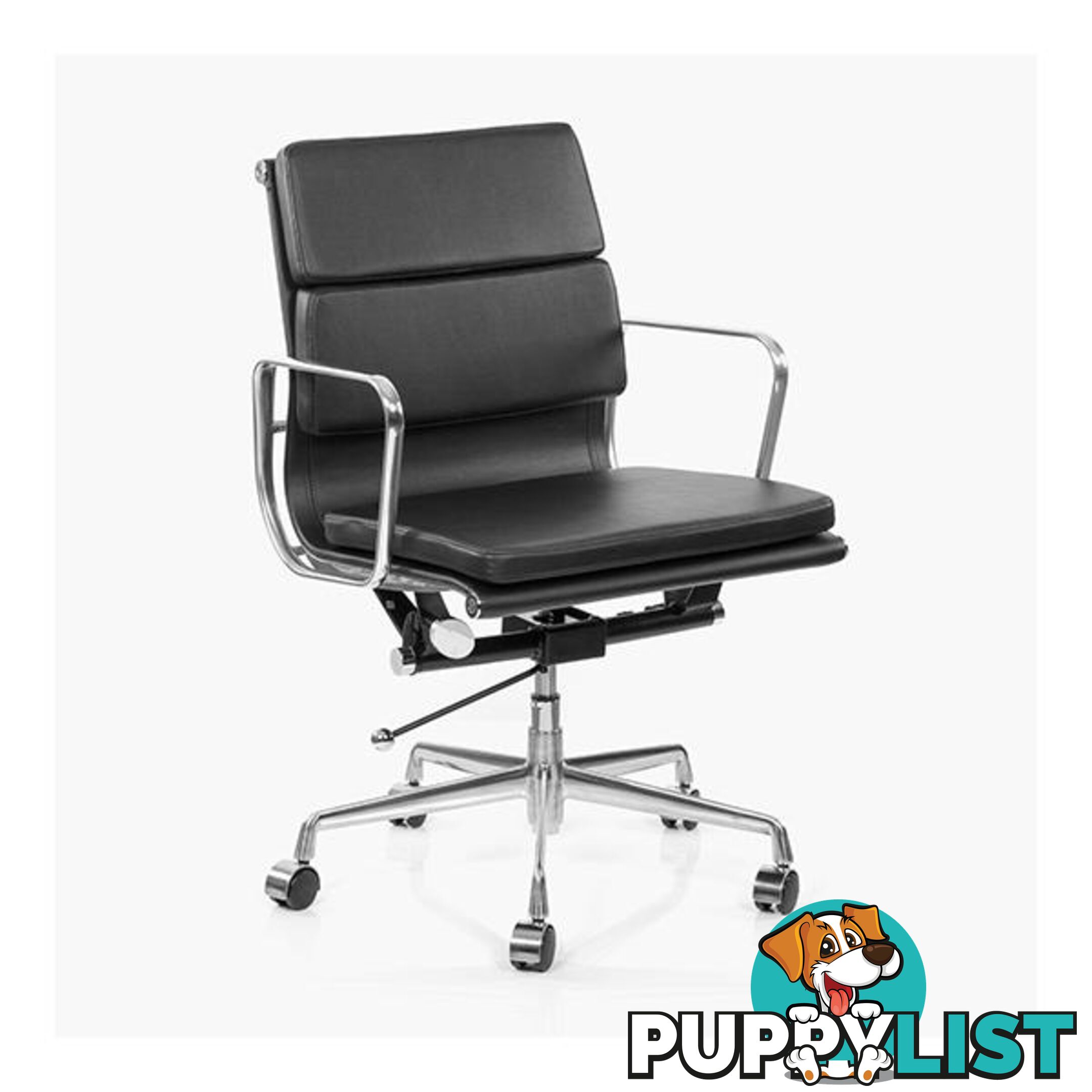 Medium Back Office Chair Leatherette - Unbranded - 787976632458