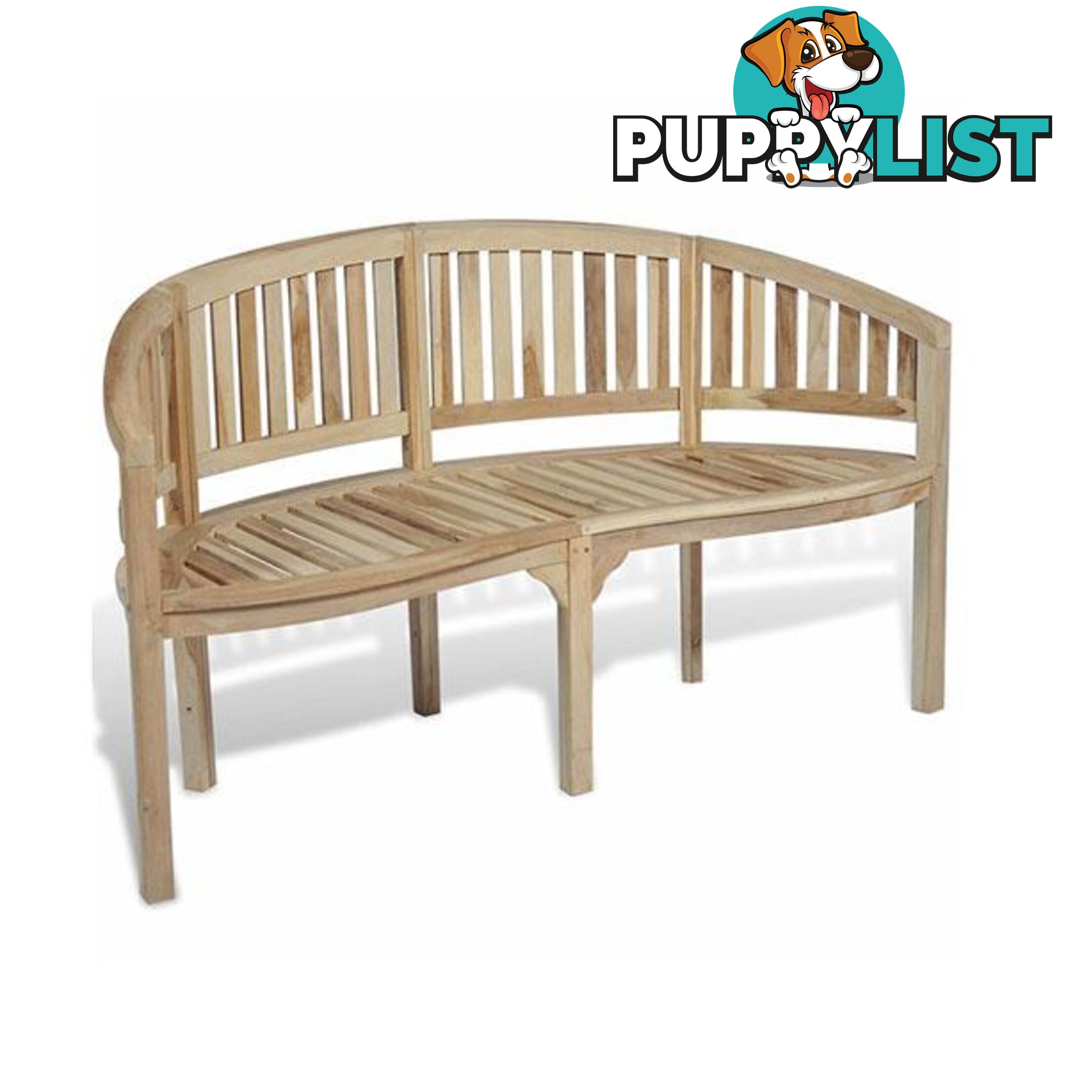 Banana Bench 151 Cm Teak - Unbranded - 8718475976066