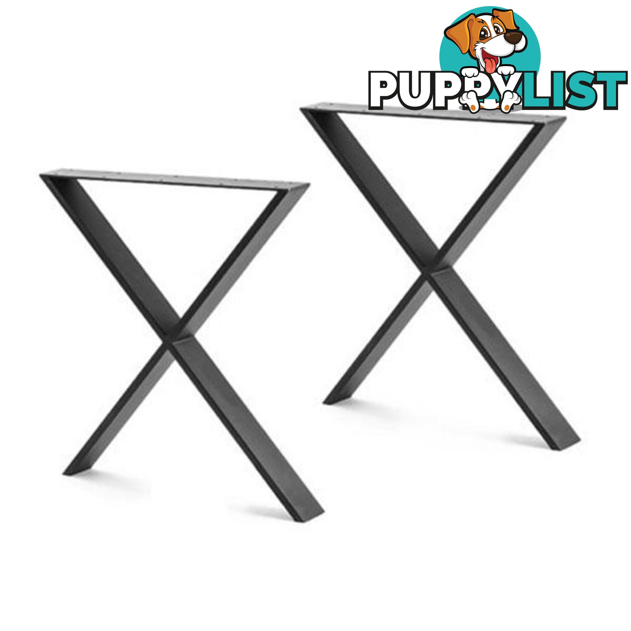 Industrial Inspired X Shaped Table Legs - Table Legs - 7427046150385