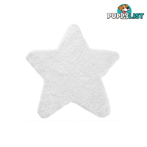 Hoppi Star White Kids Rug 100 X 100 Cm - Unbranded - 7427005872037