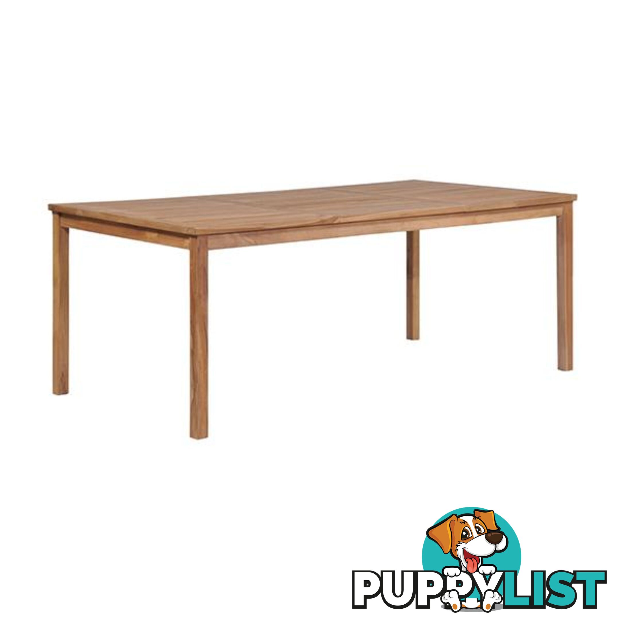 Outdoor Dining Table 200 X 100 X 77 Cm Solid Teak Wood - Dining Table - 787976574352