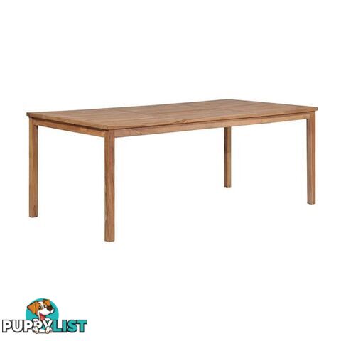 Outdoor Dining Table 200 X 100 X 77 Cm Solid Teak Wood - Dining Table - 787976574352