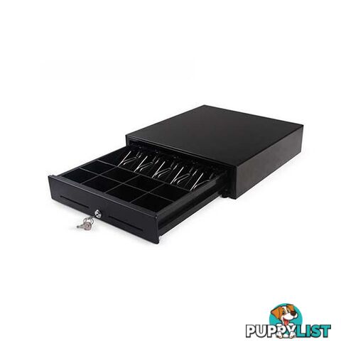 Soga Black Cash Drawer Electronic 4 Bills 8 Coins Cheque Tray Pos 410 - Soga - 9476062088897