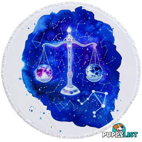 Zodiac Libra Beach Towel - Towel - 7427046315029