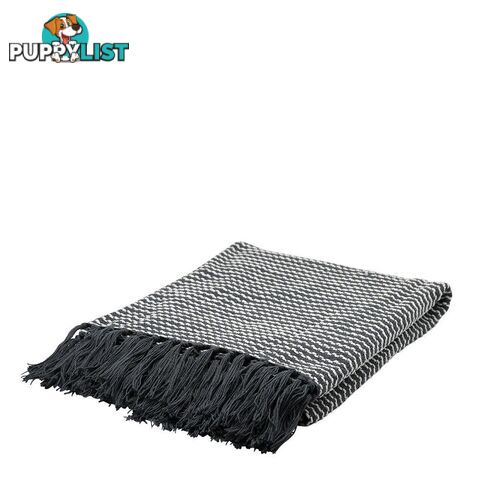 Marley Throw 125x150cm Charcoal - Unbranded - 7427046152792