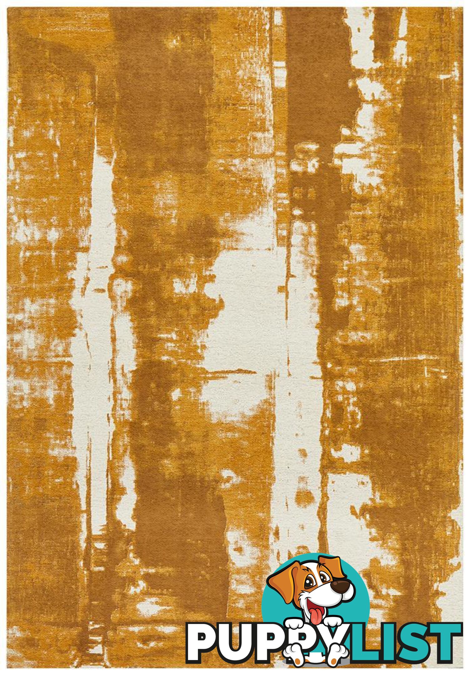 Magnolia Abstract Mustard Rug - Unbranded - 9375321879378