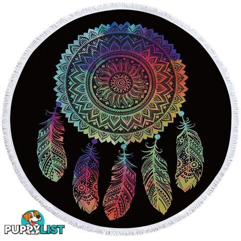 Oriental Dream Catcher Beach Towel - Towel - 7427046311762