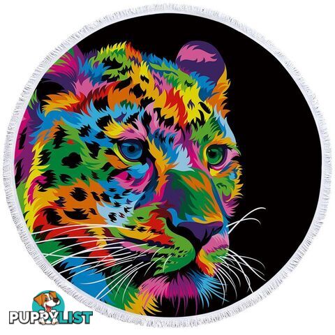 Colorful Leopard Beach Towel - Towel - 7427046323727