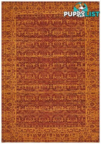 Magnolia Border Paprika Rug - Unbranded - 9375321879897