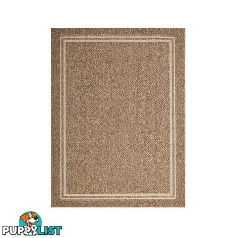 HAWAII BROWN BEIGE BORDERED RUG - Unbranded - 7427046338561