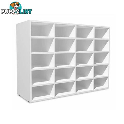 Shoe Rack Chipboard Matte White - Unbranded - 8718475570158