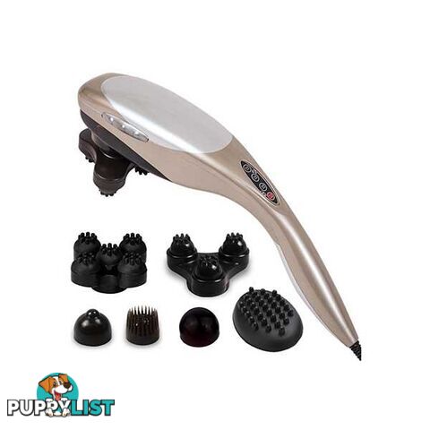 Soga Hand Held Full Body Massager With 6 Attachments Back Pain Therapy - Soga - 9476062097929