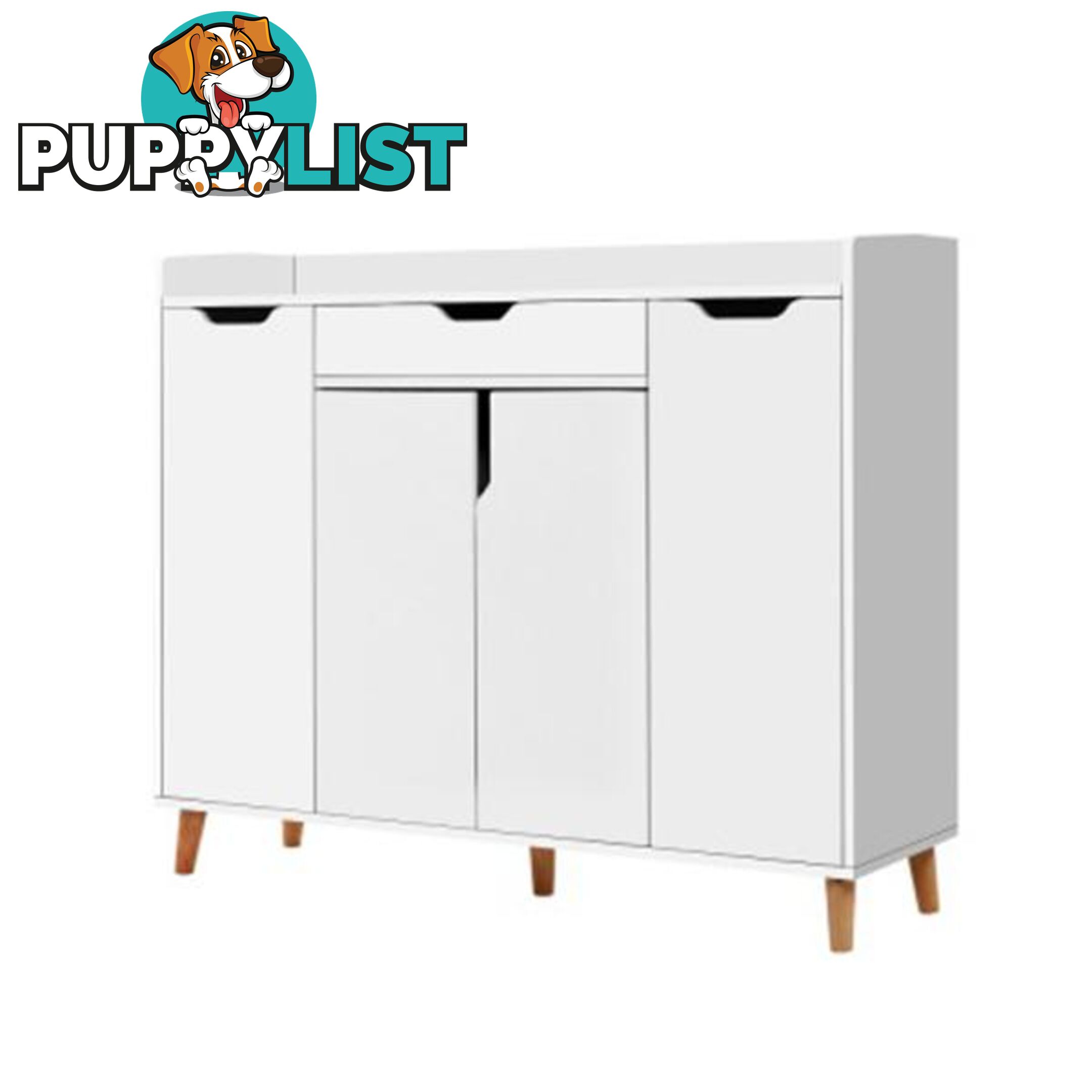 Shoe Cabinet Shoes Storage Rack 120 Cm Organizer White Drawer Cupboard - Artiss - 9355720058024