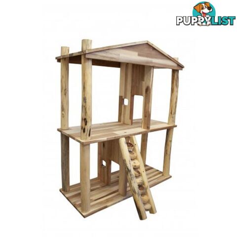 Wooden Eco Doll House - Qtoys - 8936074261882