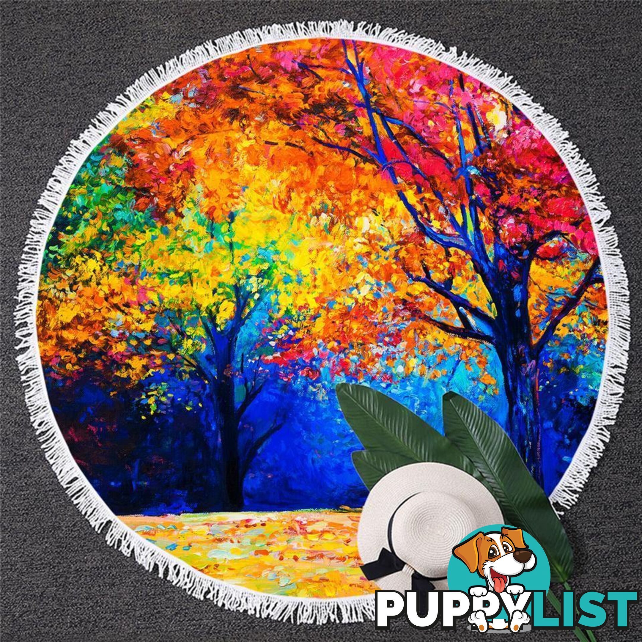 Autumn Art Beach Towel - Towel - 7427046334044