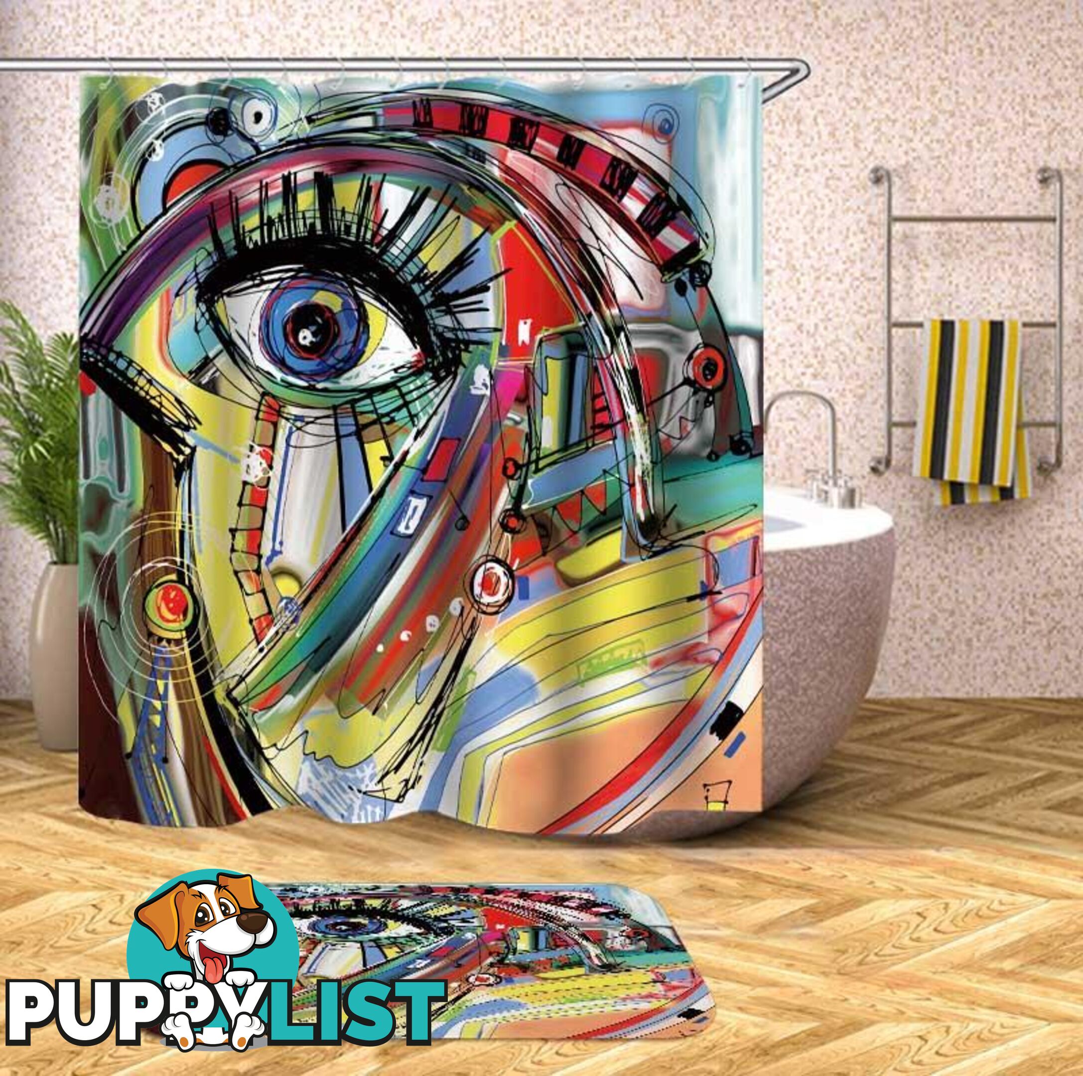 Art Painting Picasso Shower Curtain - Curtain - 7427046096263