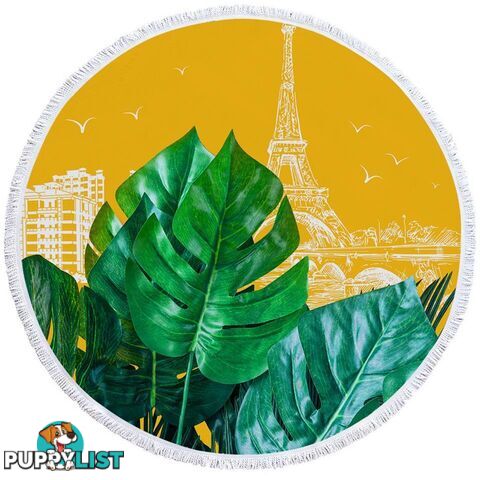 Tropical Leaf Paris Beach Towel - Towel - 7427046314596