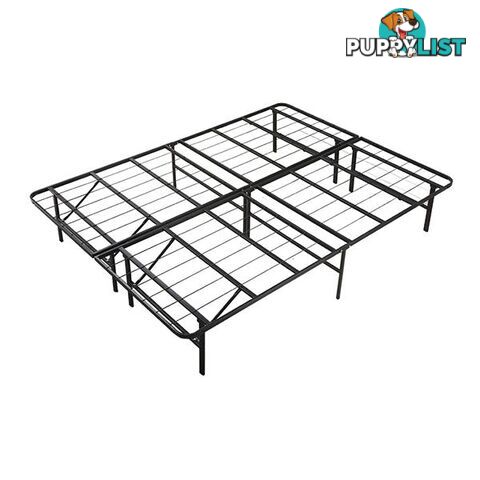 Foldable Metal Bed Frame Mattress Base Platform Air Bnb King Size - Unbranded - 787976591717