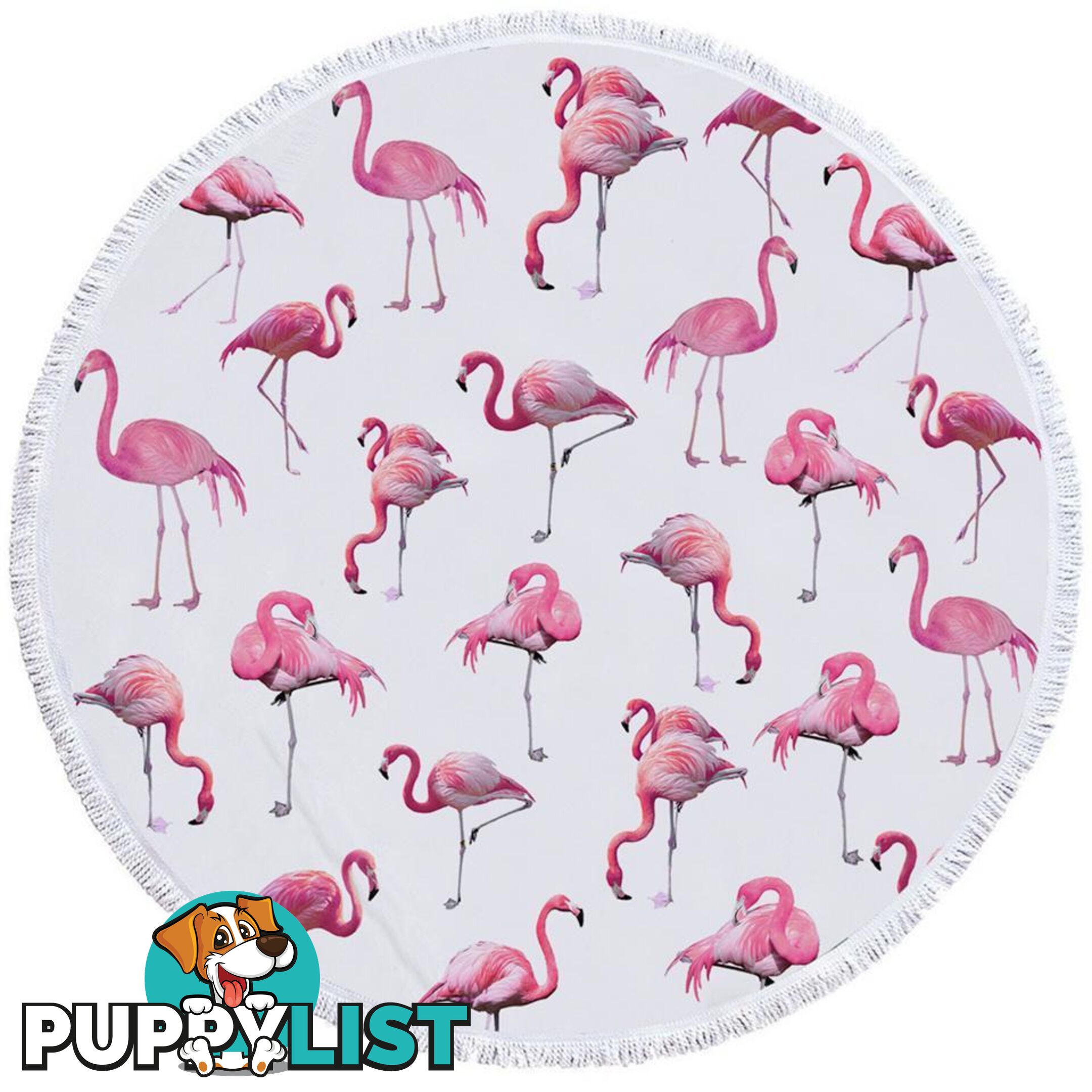 Flamingo Pattern Beach Towel - Towel - 7427046330701