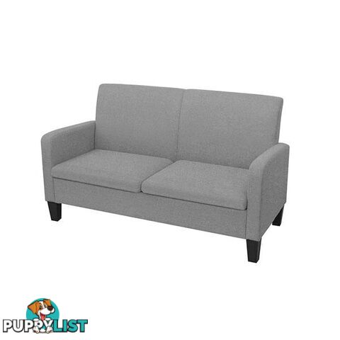 2 Seater Sofa 135 X 65 X 76 Cm Light Grey - Unbranded - 8718475564614