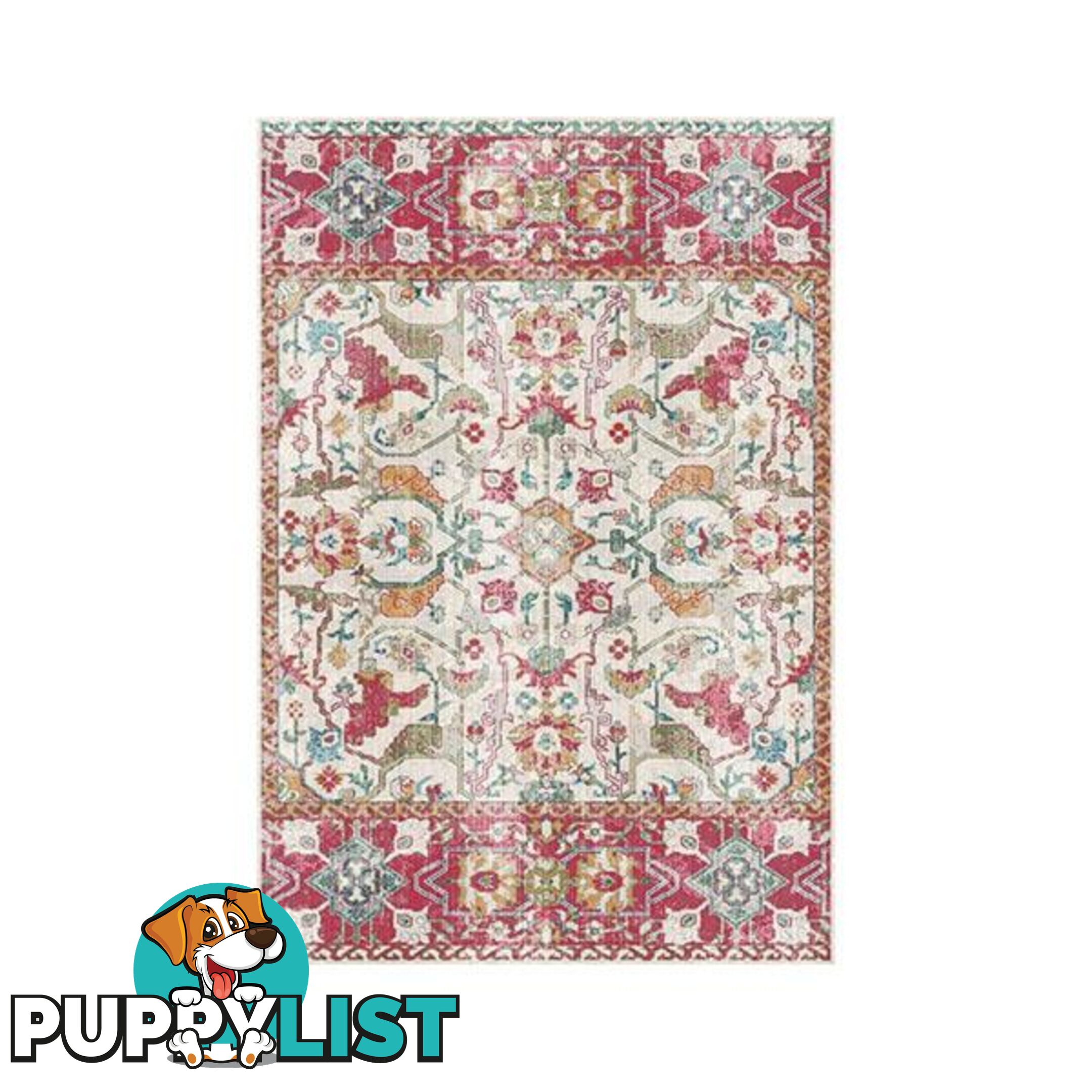 Heat Set Opera Beige Fushia Rug - Unbranded - 9476062086008