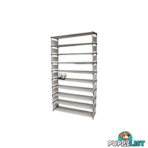 50 Pairs 10 Tiers Shoe Rack - Unbranded - 4326500255334