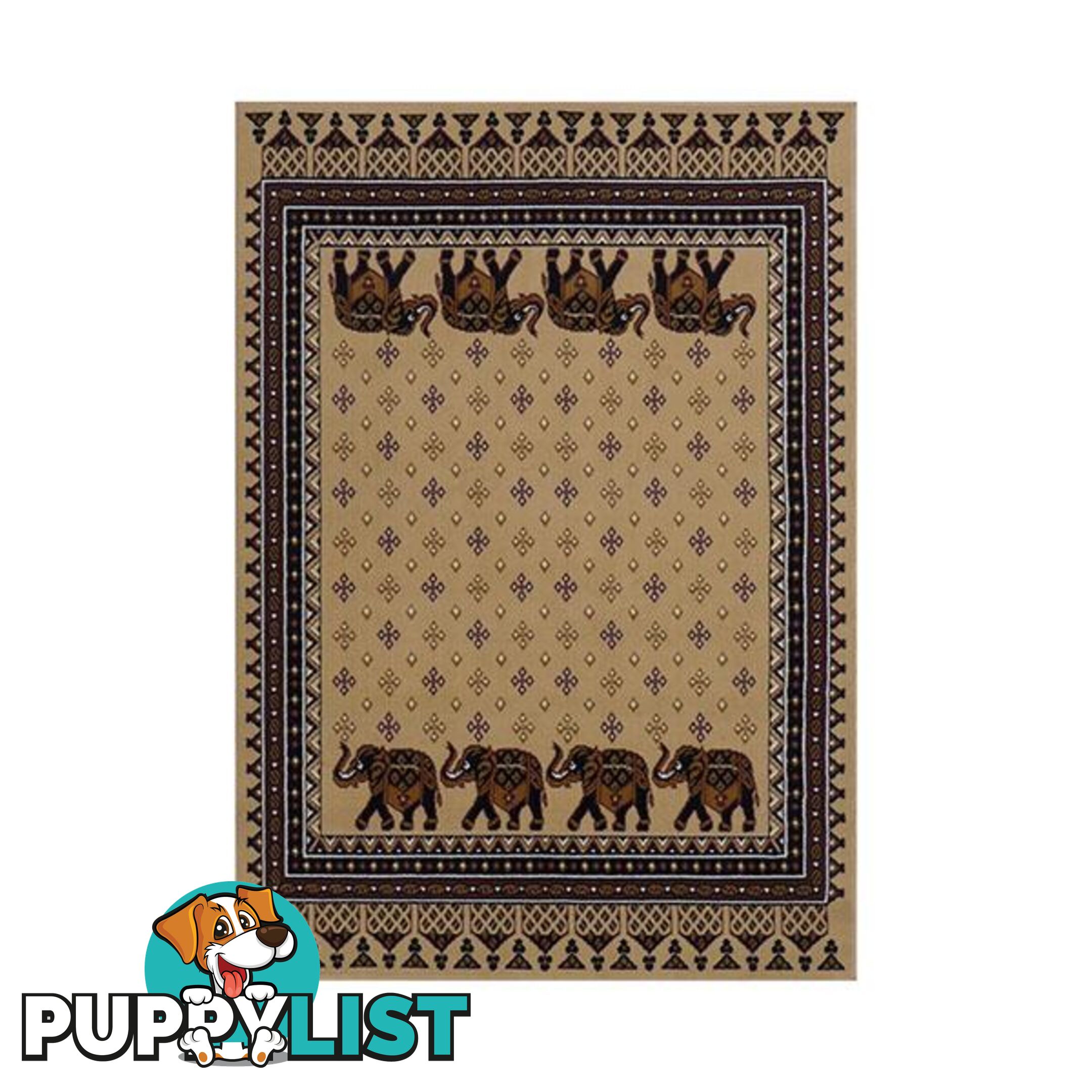 Polypropylene Allure Berber Elephants Rug 115 X 155 - Unbranded - 7427005868078